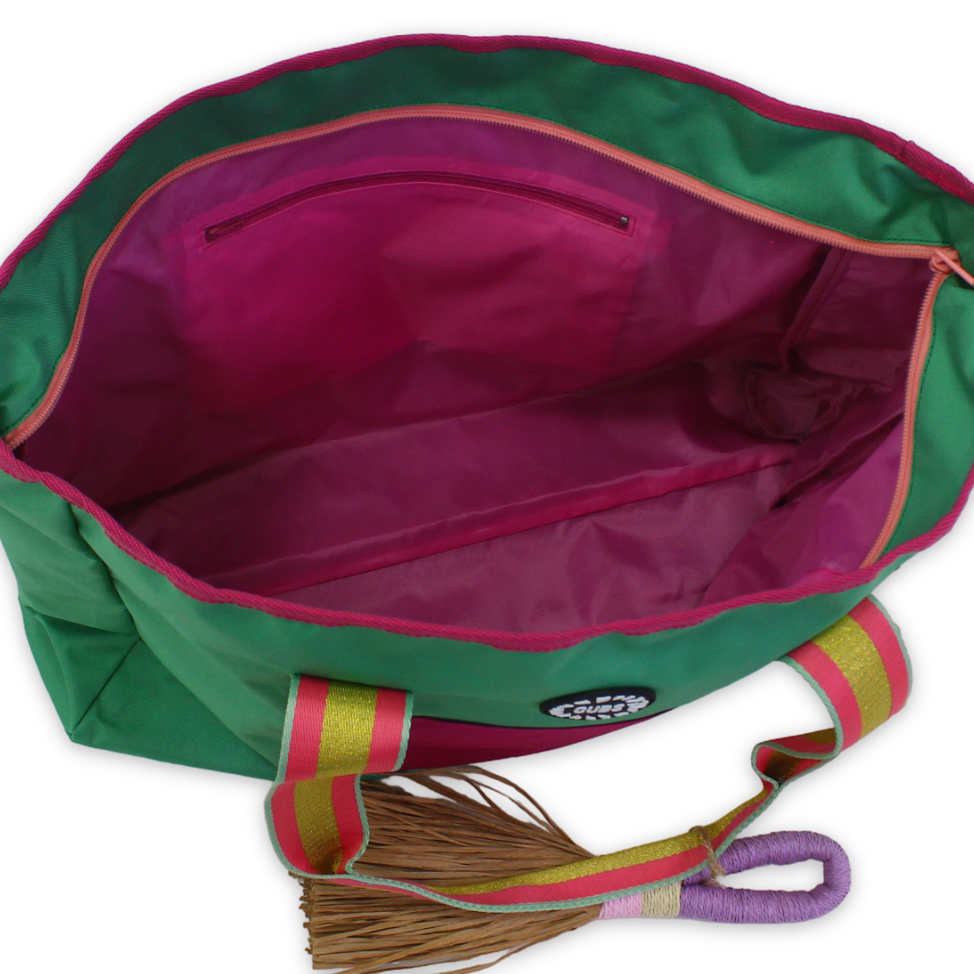 Cubs Beach Tote Set – Sage Green 19 L