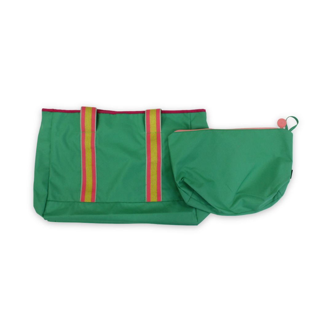 Cubs Beach Tote Set – Sage Green 19 L