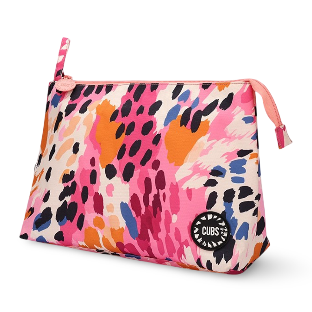 Cubs Brown Leopard Large Pouch - Summer
