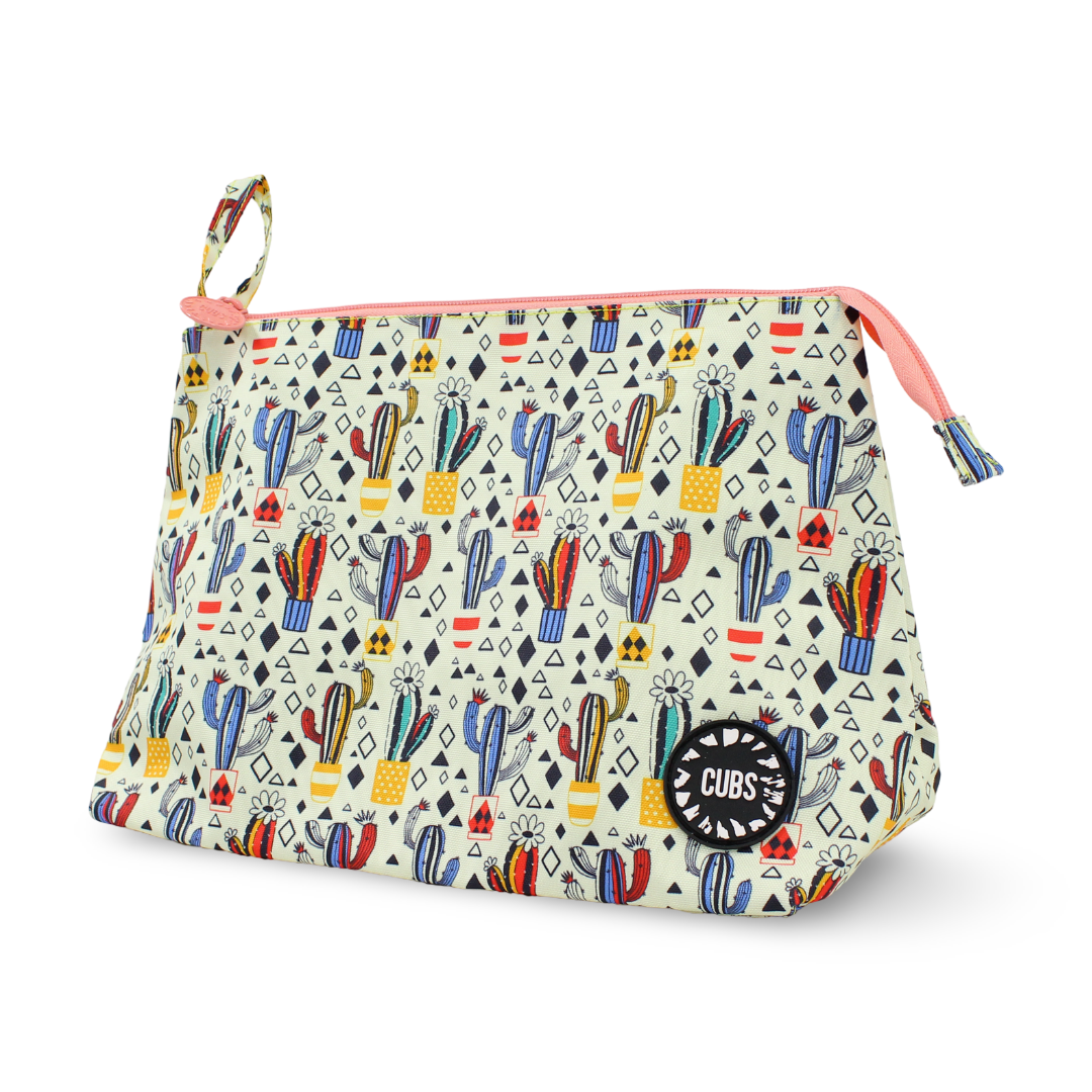 Cubs White Cactus Large Pouch - Summer