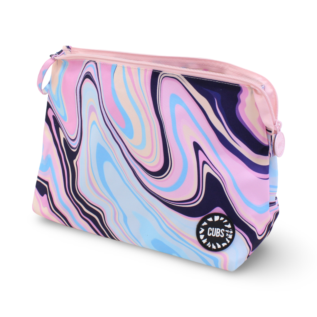 Cubs Lilac Swirls Large Pouch