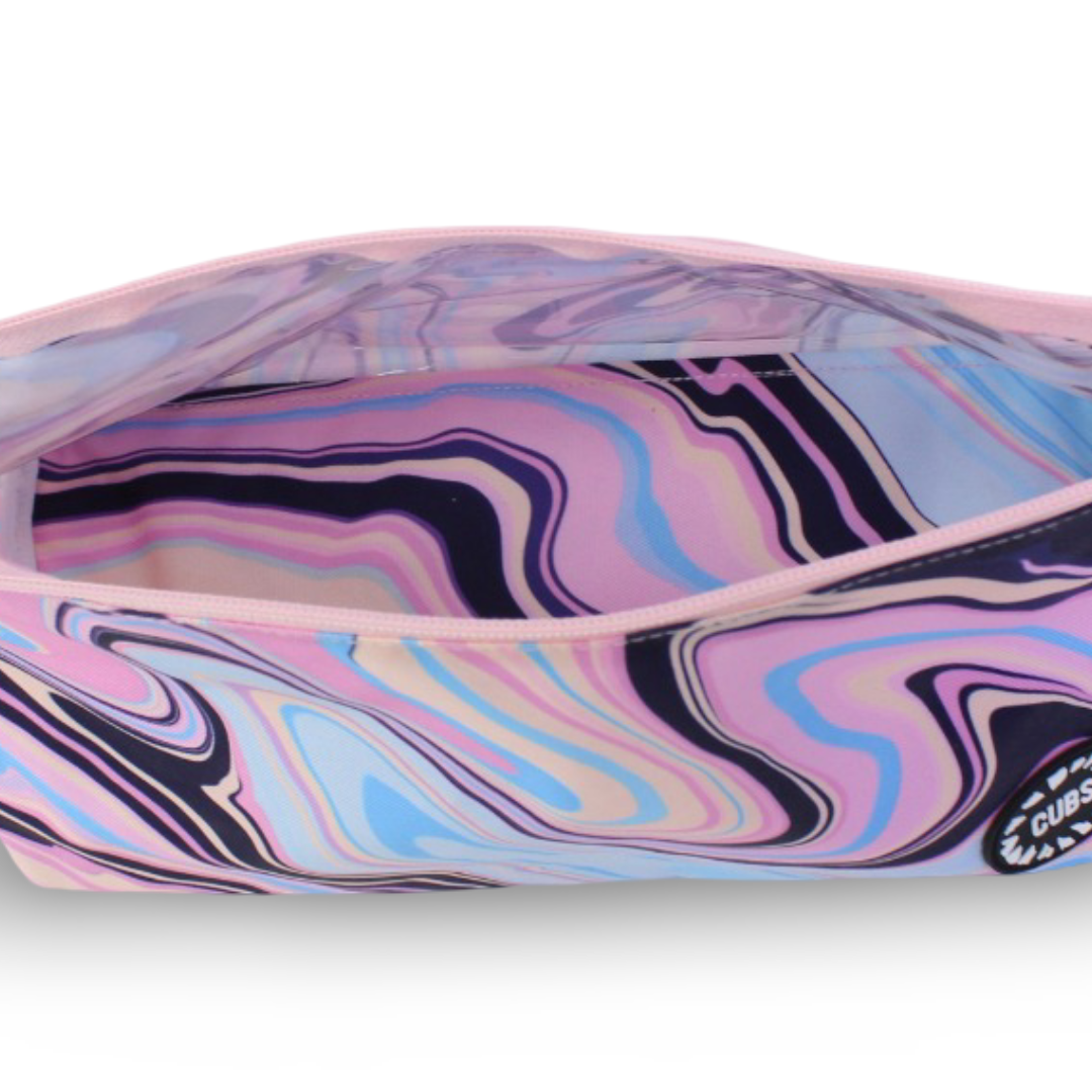 Cubs Lilac Swirls Large Pouch