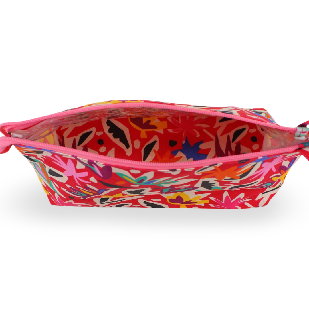 Cubs Fuchsia Forest Large Pouch