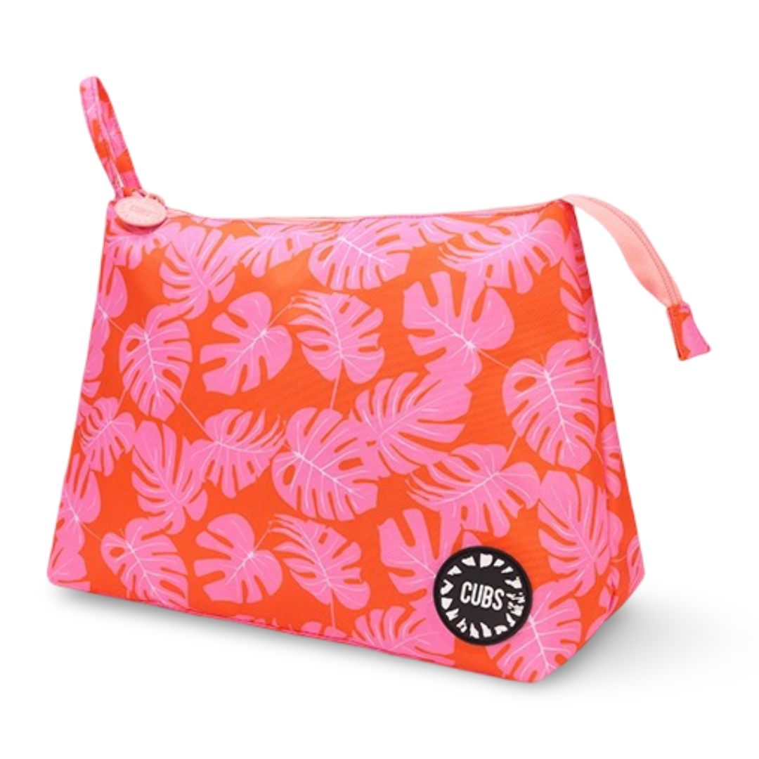 Cubs Orange Leaves Large Pouch - Summer