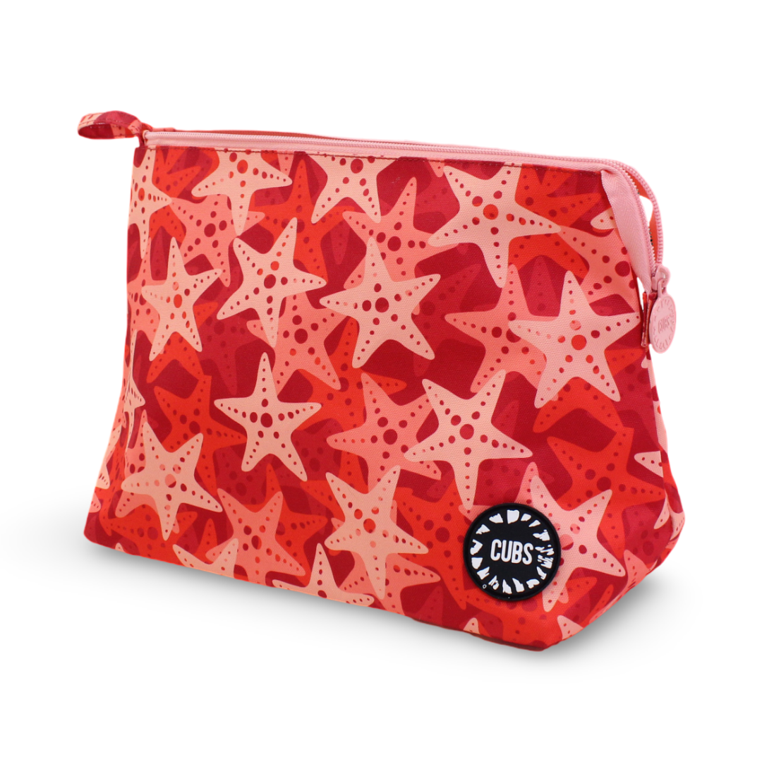 Cubs Peach Stars Large Pouch