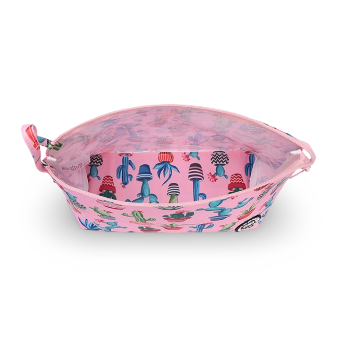 Cubs Pink Cactus Medium Pouch