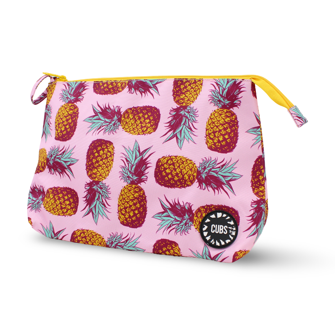 Cubs Purple Pineapples Large Pouch - Summer