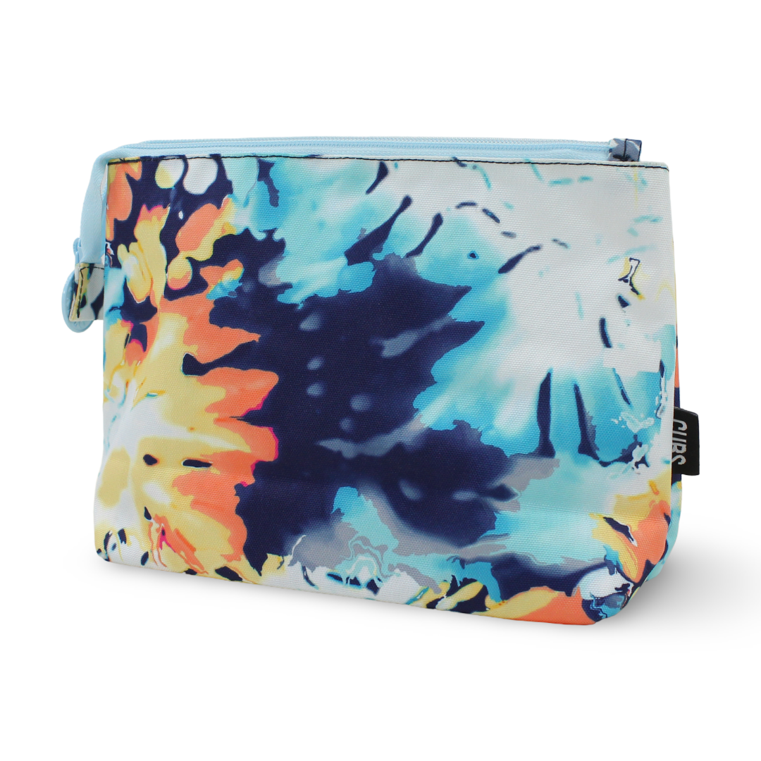 Cubs Blueish Tie Dye Medium Pouch