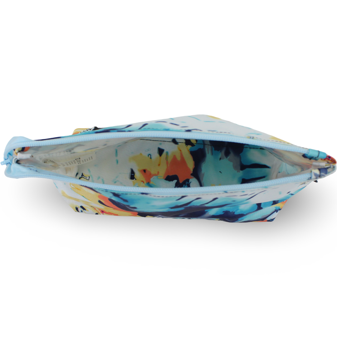 Cubs Blueish Tie Dye Medium Pouch