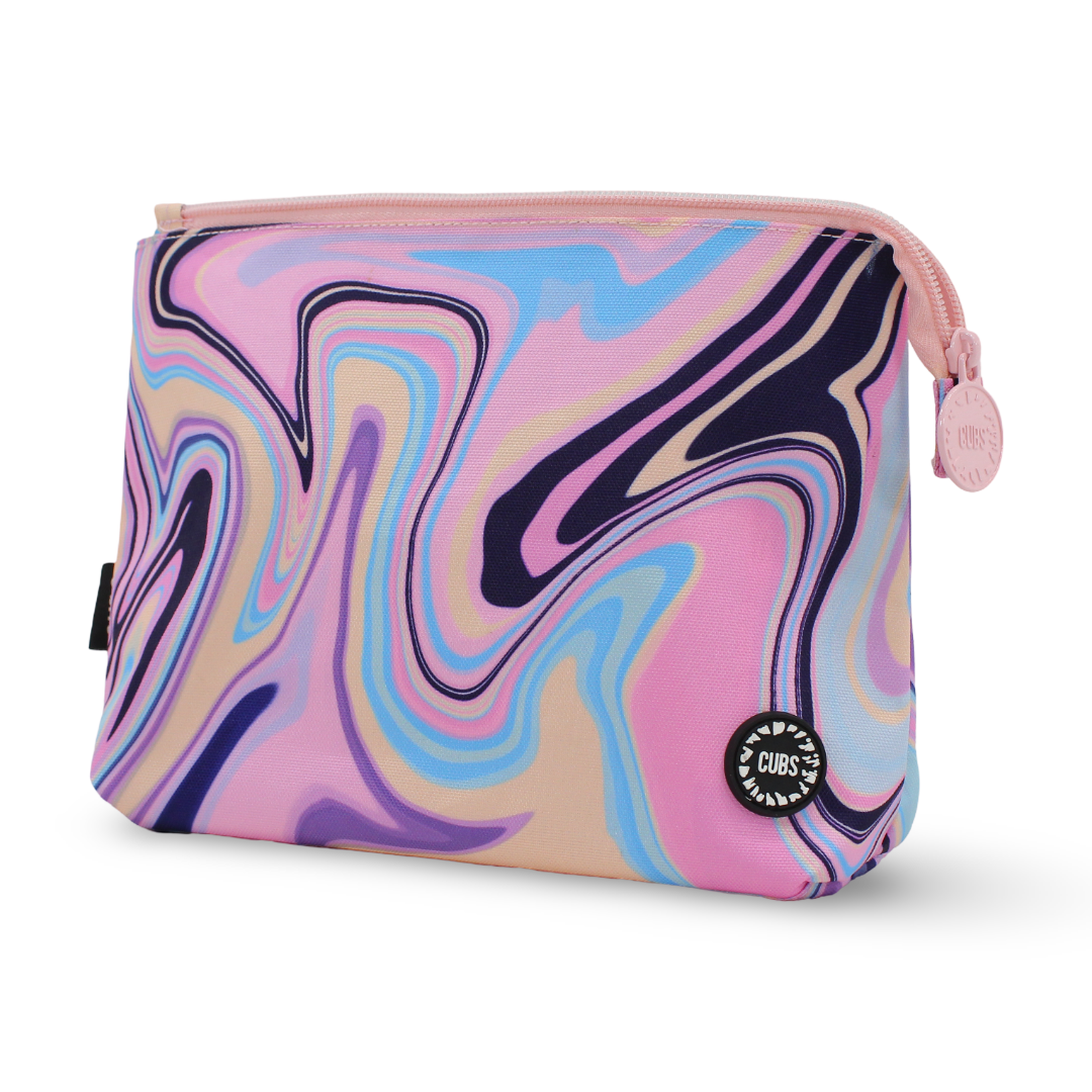 Cubs Lilac Swirls Medium Pouch - Summer