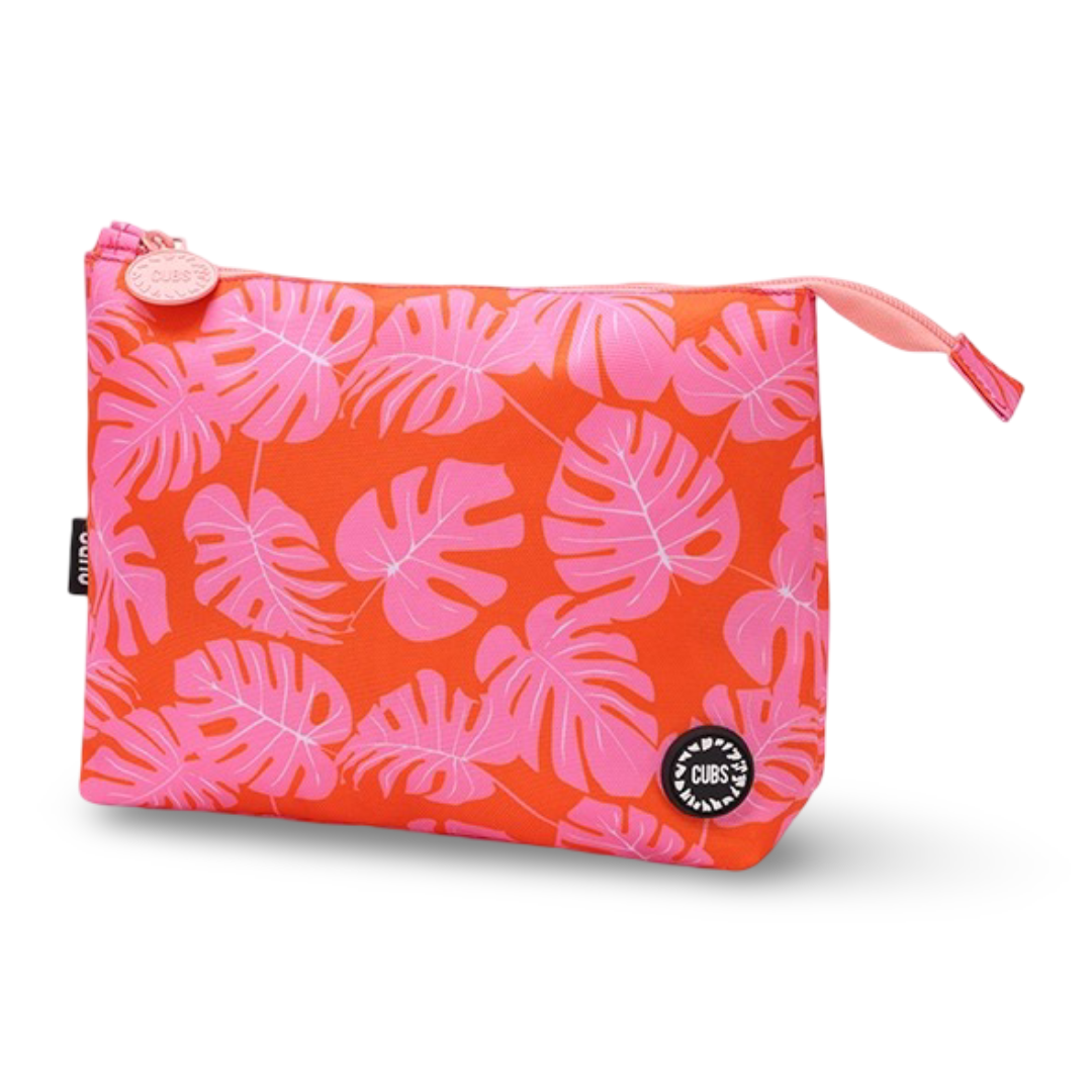 Cubs Orange Leaves Medium Pouch - Summer