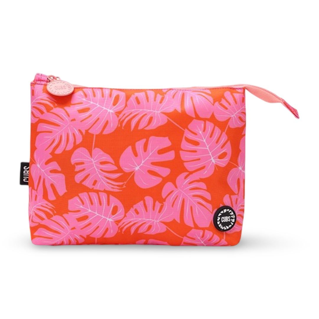 Cubs Orange Leaves Medium Pouch