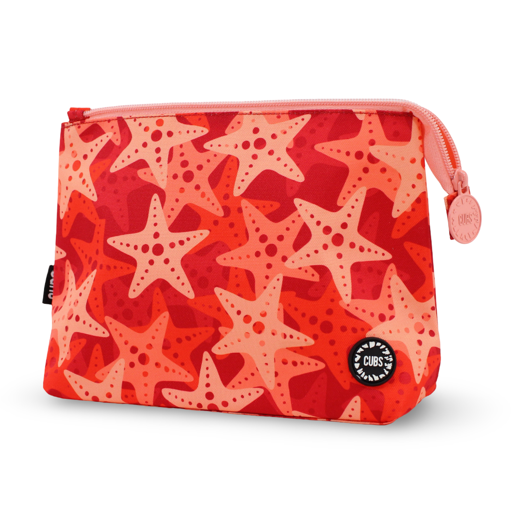 Cubs Peach Stars Medium Pouch - Summer