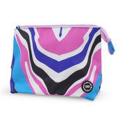 Cubs Pink and Turquoise Swirls Medium Pouch