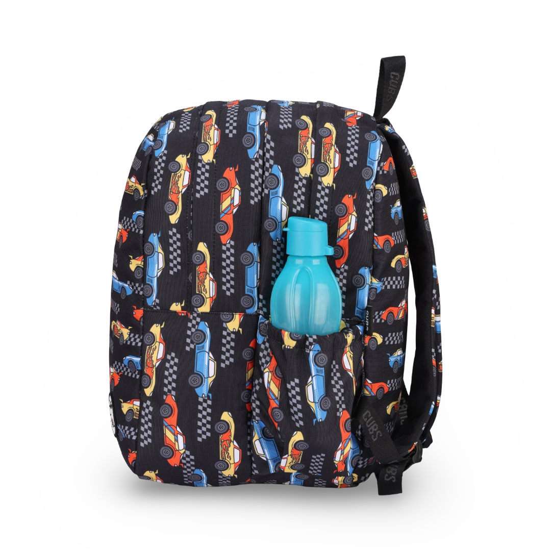 Cubs Black Racing Cars Big & Basic Backpack 30L