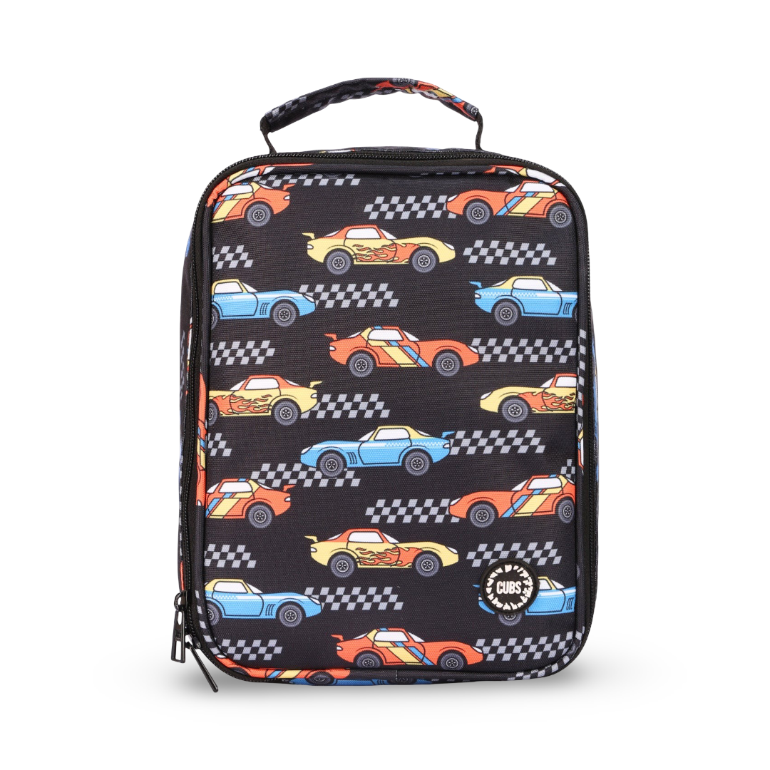 Cubs Black Racing Cars Big & Basic Lunch Bag 5L