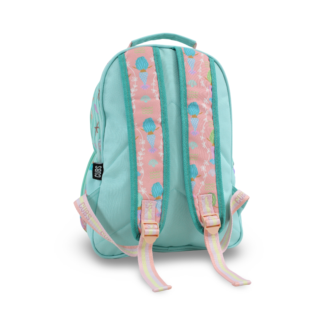 Cubs Pink Mermaid Letter A Pre-School Backpack 20L