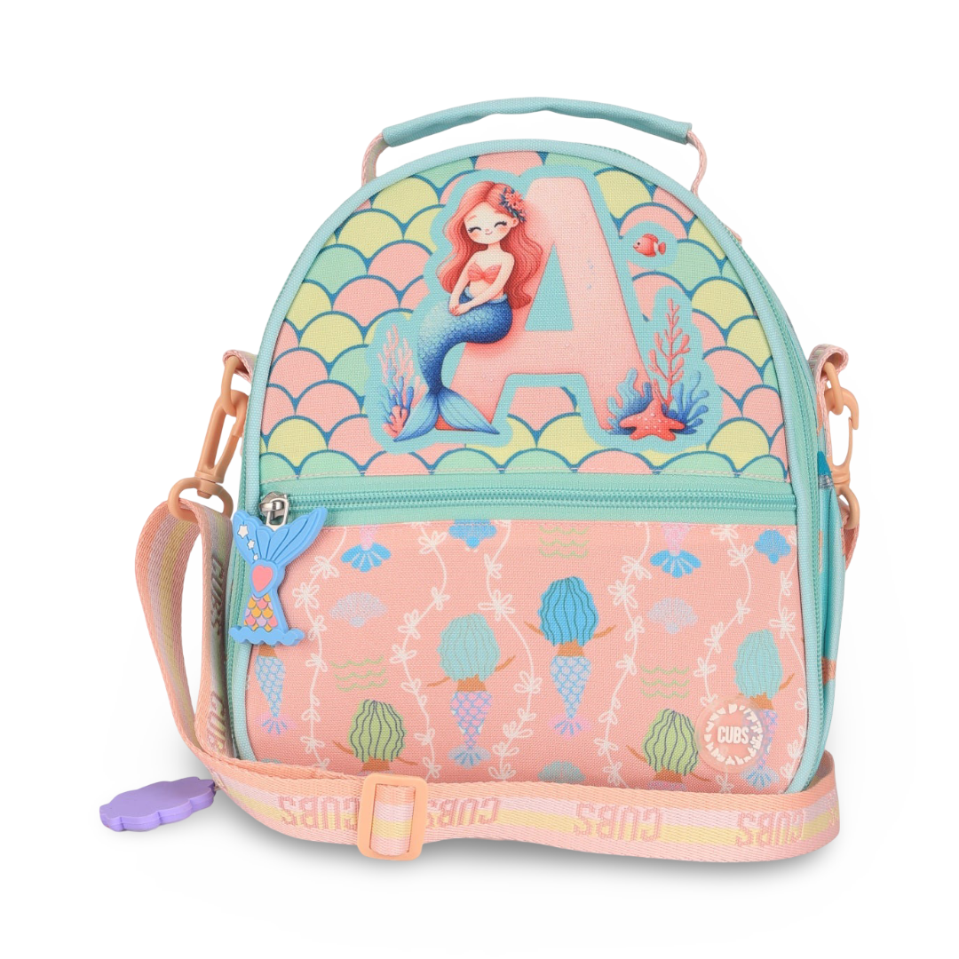 Cubs Pink Mermaid Letter A Pre-School Lunch Bag 6L
