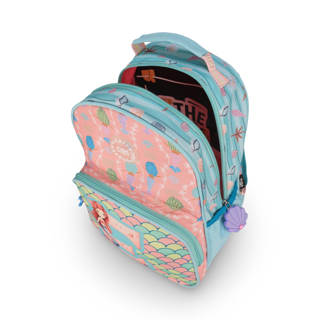 Cubs Pink Mermaid Letter E Pre-School Backpack 20L