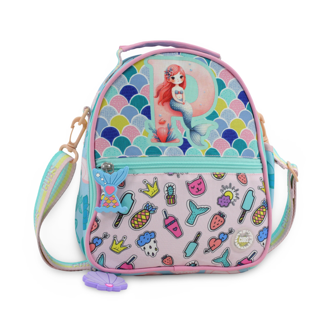 Cubs Blue Mermaid Letter P Pre-School Lunch Bag 6L