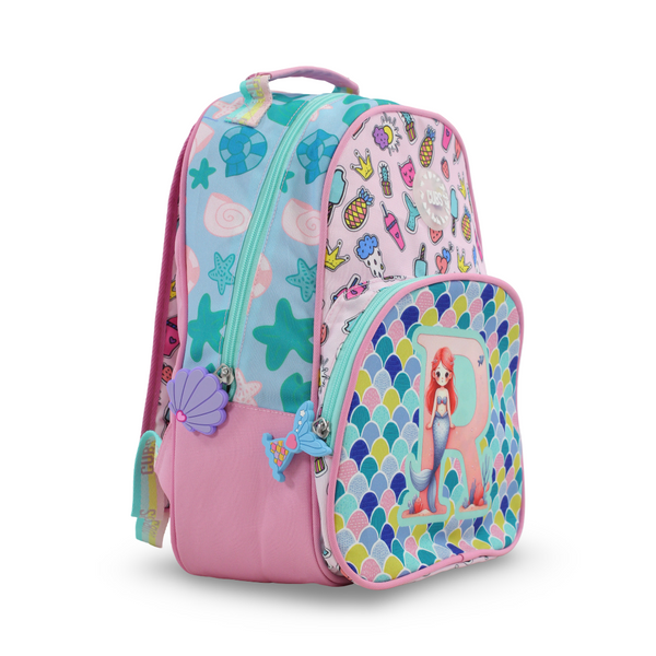 Cubs Blue Mermaid Letter R Pre-School Backpack 20L