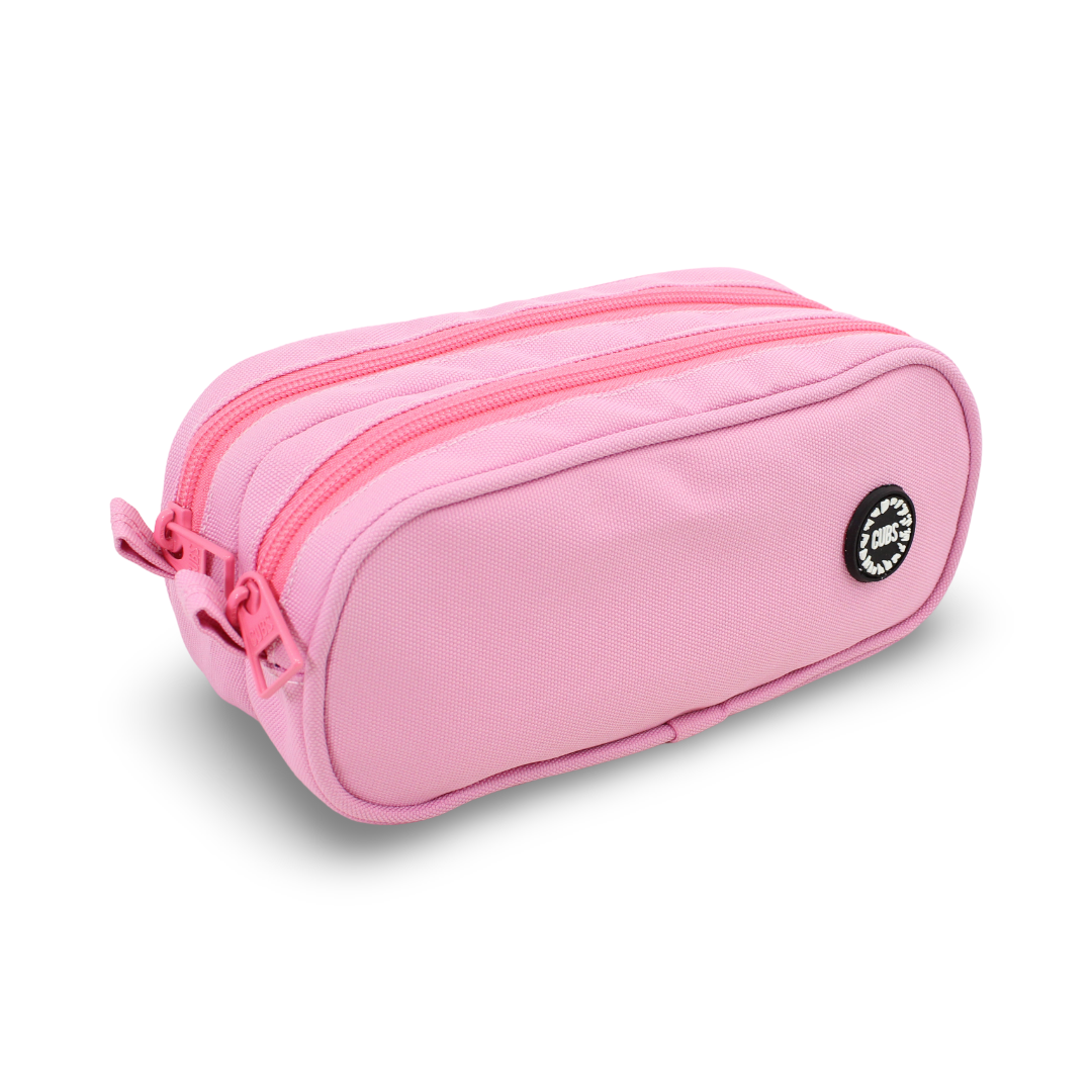 Cubs Pink Double Zipper Pencel Case 2L