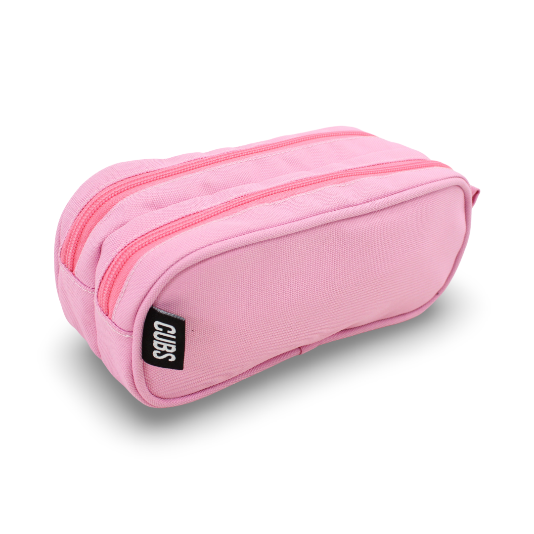 Cubs Pink Double Zipper Pencel Case 2L