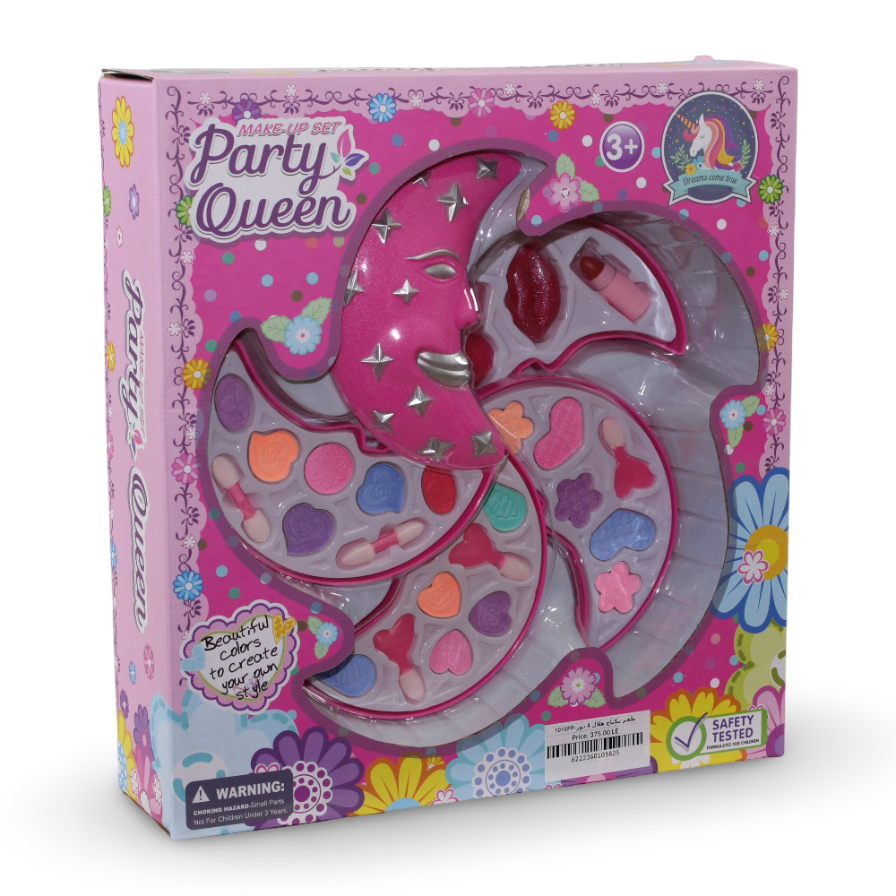 Party Queen Make-Up Set – Fan-Shaped 4-Tier Palette