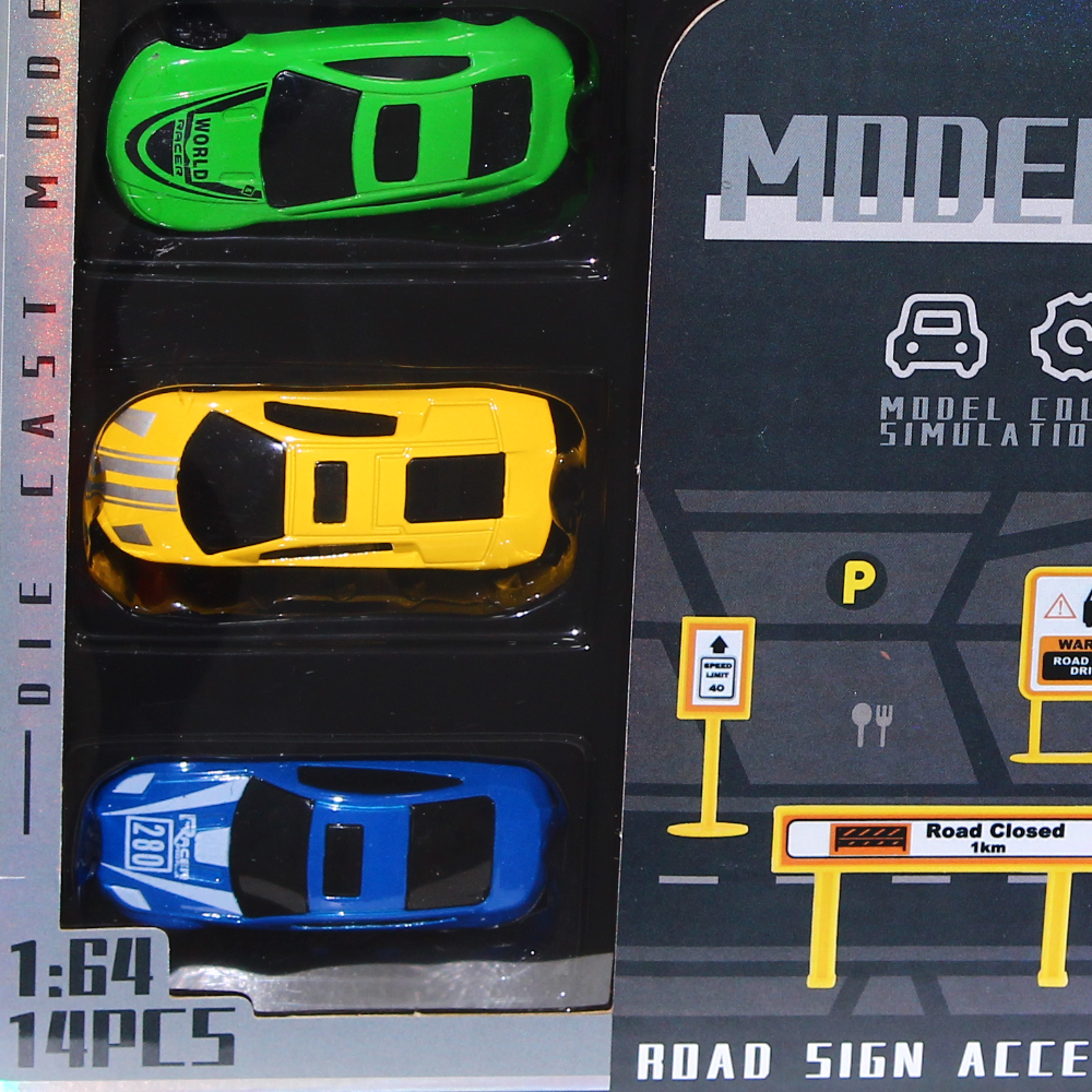 1:64 Scale Die Cast Cars Set - (14 Pieces)