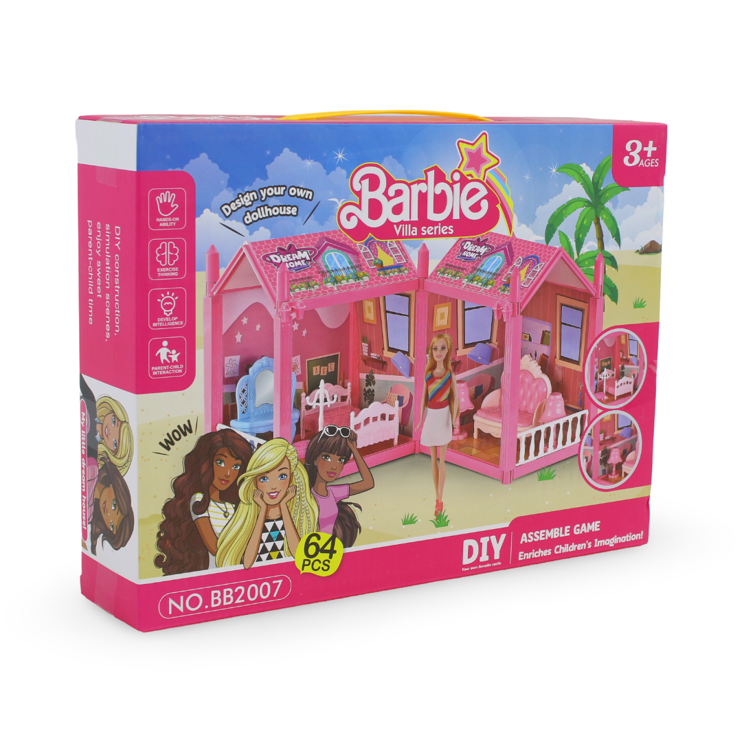 Barbie Villa Series DIY Assemble Game – 64 Pcs
