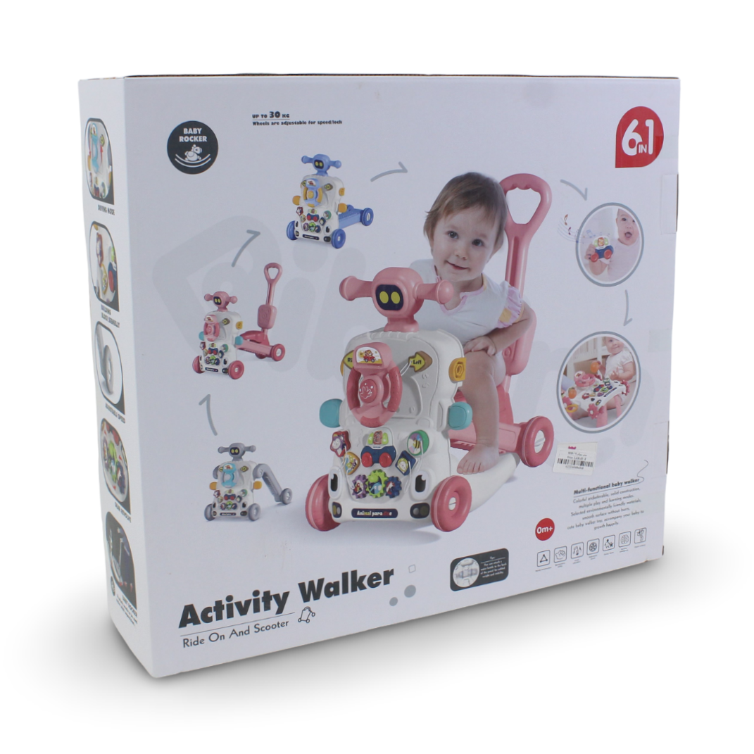 6-in-1 Multi-Functional Baby Walker and Activity Center