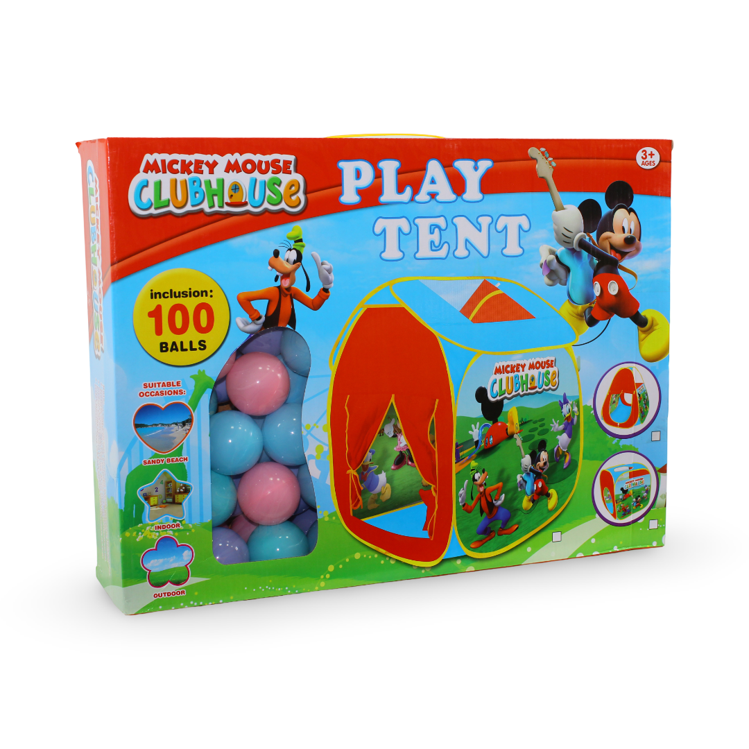 Mickey Mouse Clubhouse Play Tent Set + 100 Balls