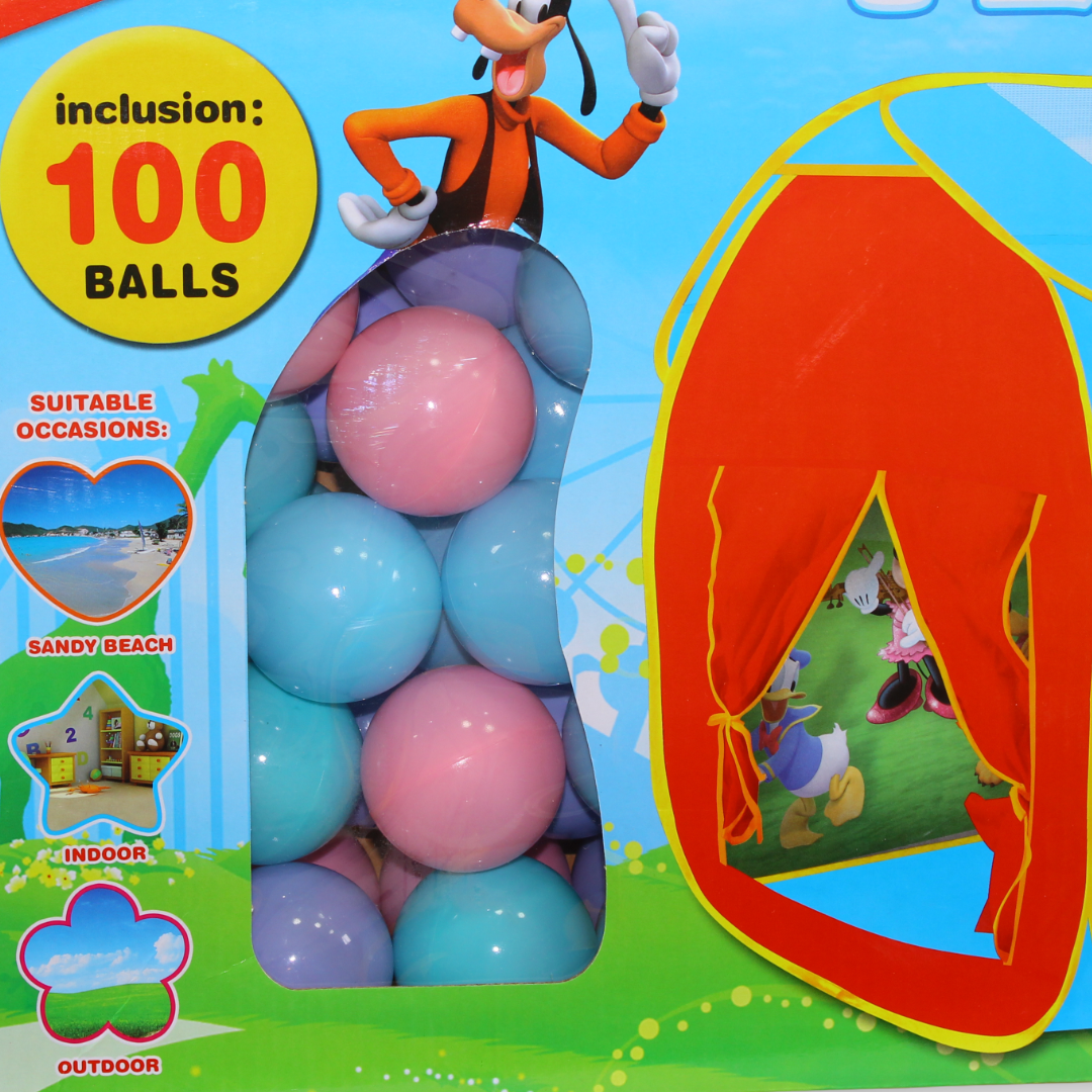 Mickey Mouse Clubhouse Play Tent Set + 100 Balls