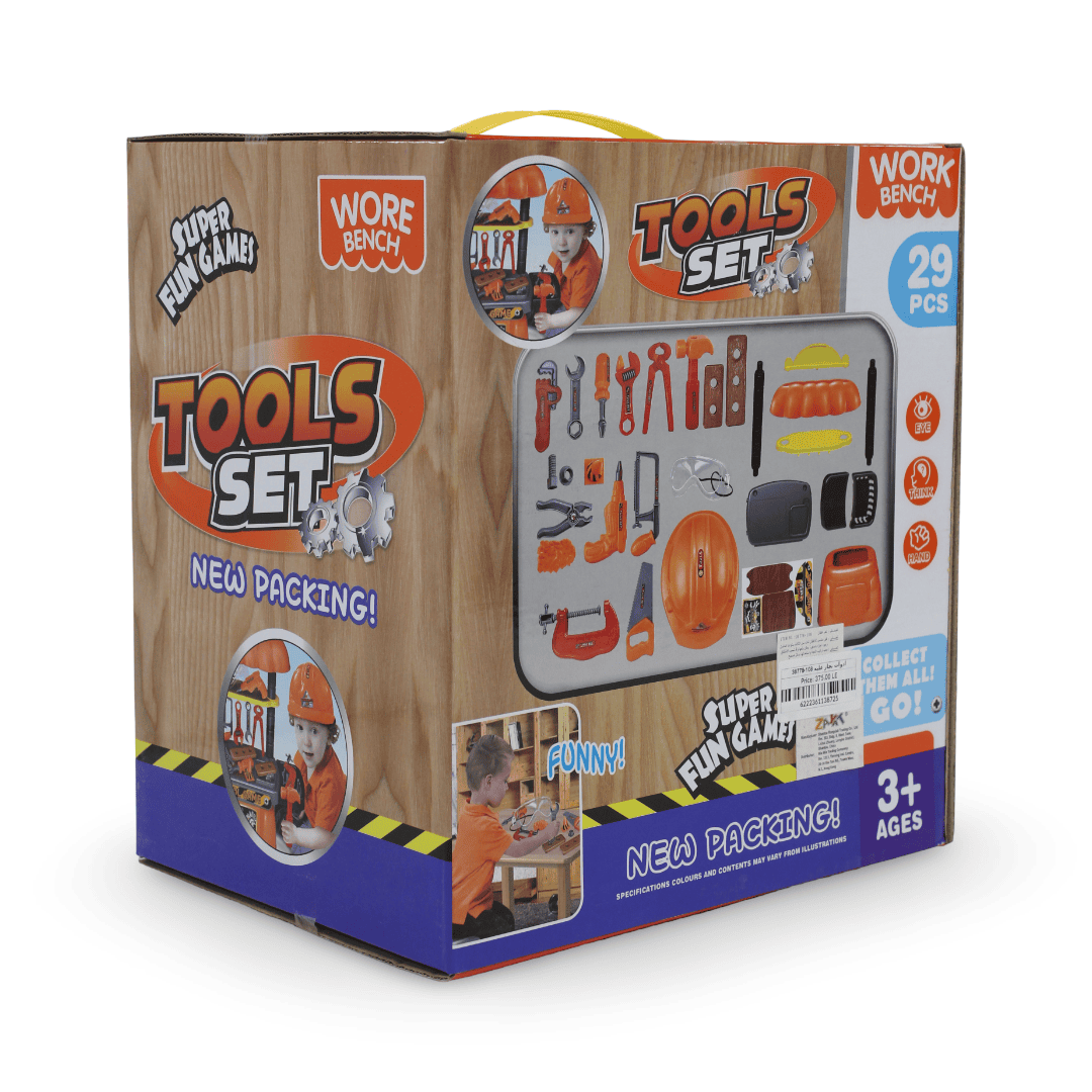 Children's Workbench and Tool Set – 29 Pcs