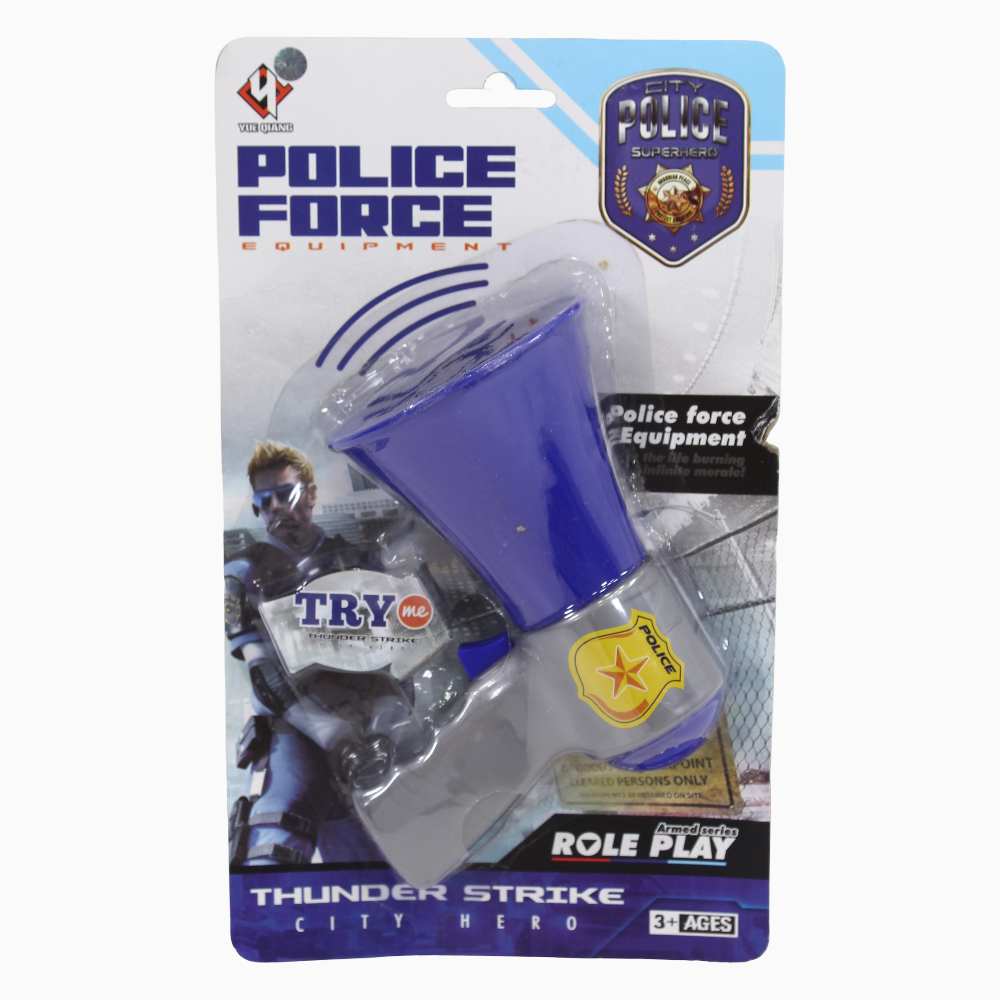 Policeman Handheld Loudspeakers Toy - Blue