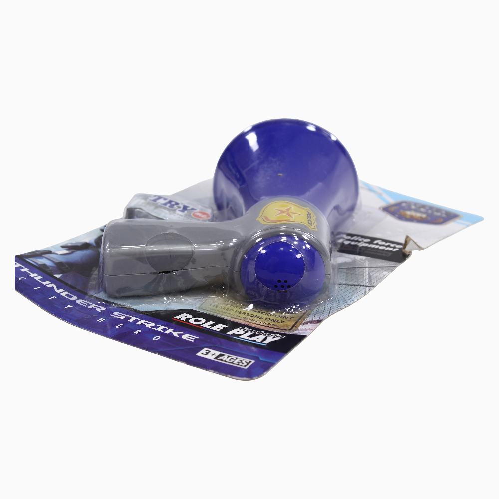 Policeman Handheld Loudspeakers Toy - Blue