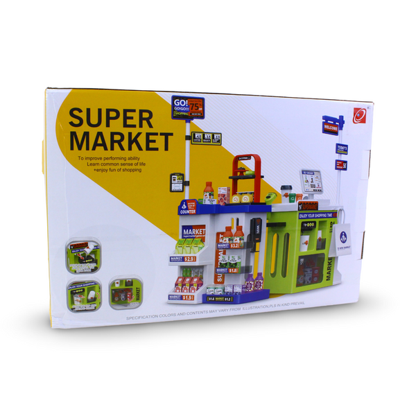 Kids Supermarket Playset – 67 Pcs