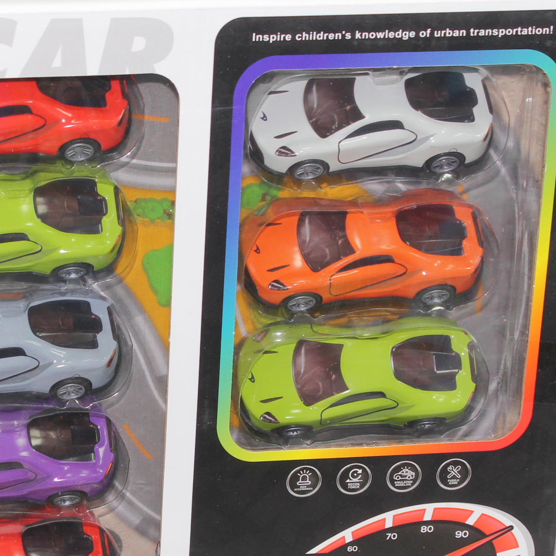 Alloy Racer Die-Cast Car Set – 13 Pieces