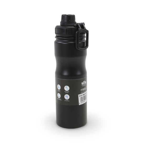 Tank Stainless Steel Water Bottle 650ml – Black