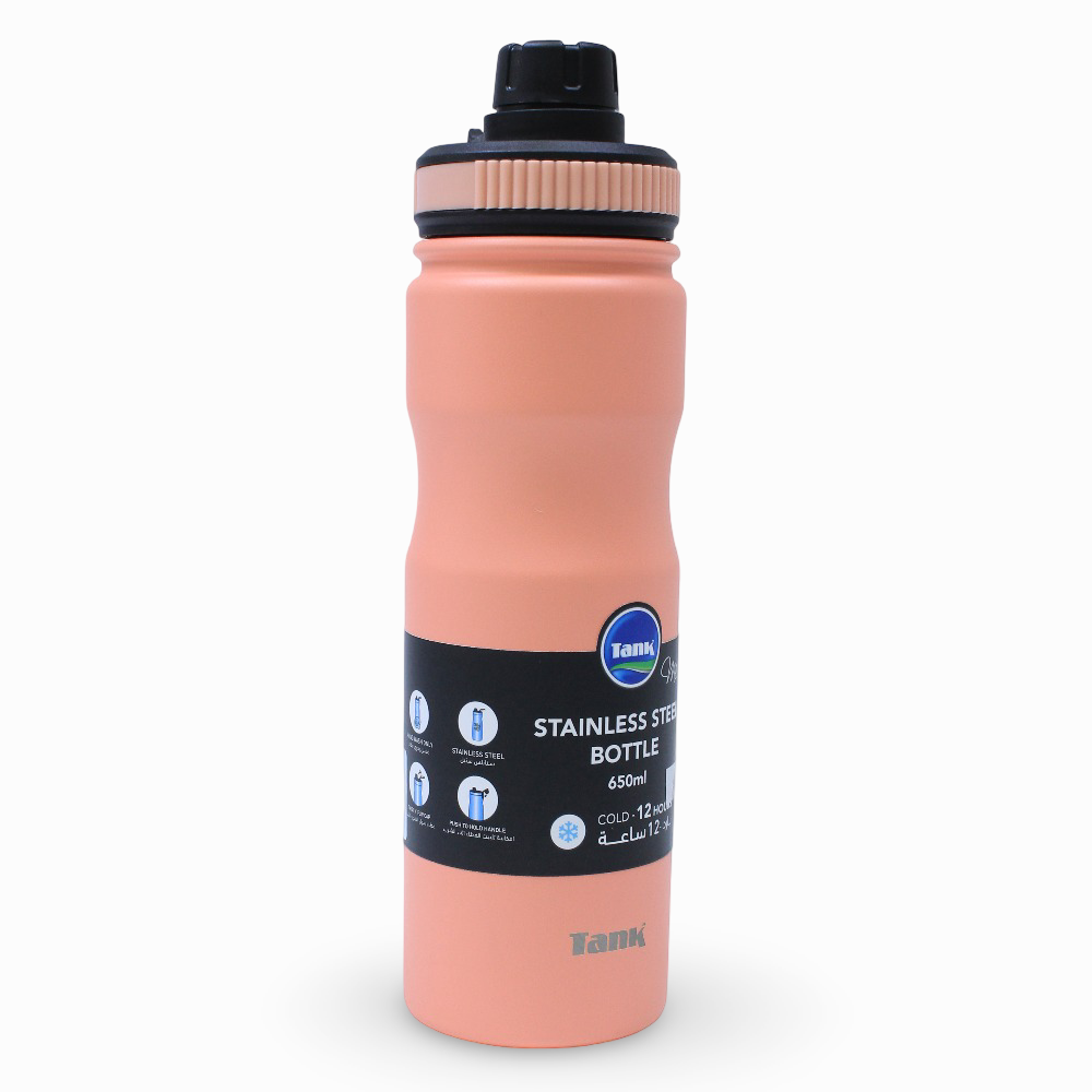 Tank Stainless Steel Insulated Bottle 650ml – Orange