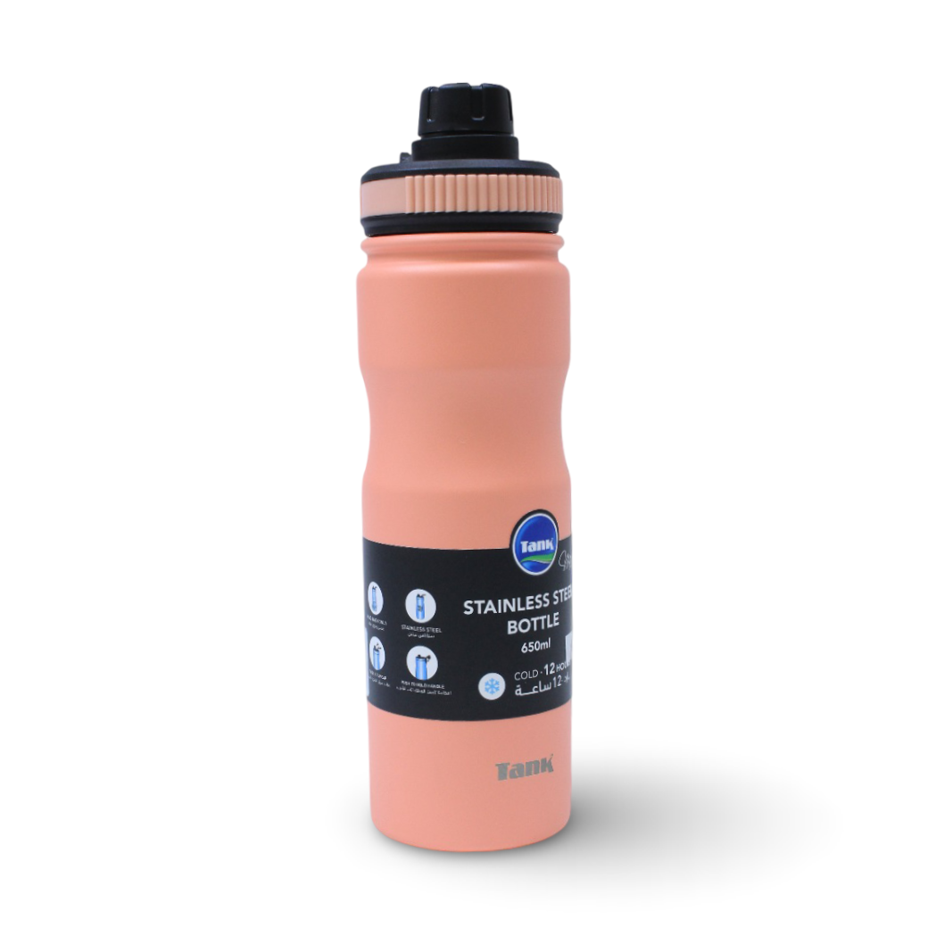 Tank Stainless Steel Insulated Bottle 650ml – Orange