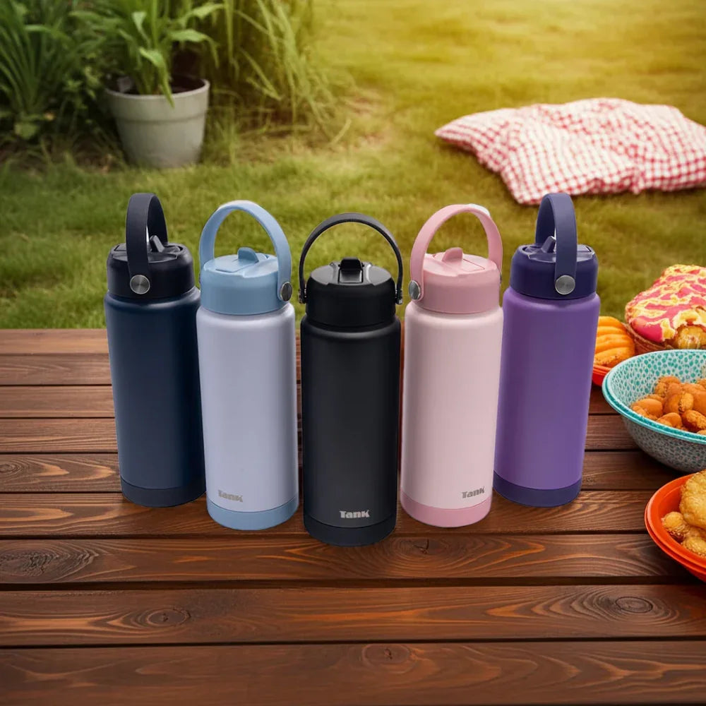 Tank Insulated Stainless Steel Water Bottle 750ml – Navy Blue