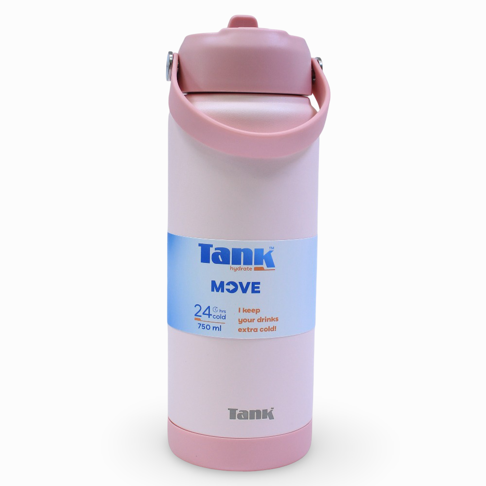 Tank Insulated Stainless Steel Water Bottle 750ml – Cotton Candy
