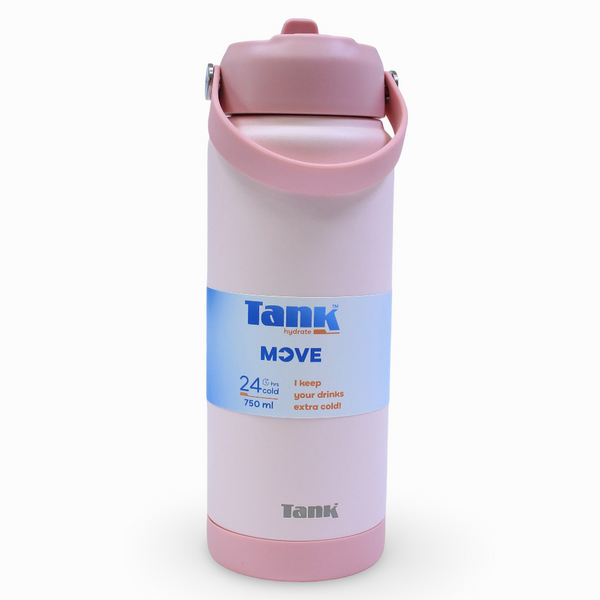 Tank Move Insulated Stainless Steel Water Bottle 750ml – Cotton Candy