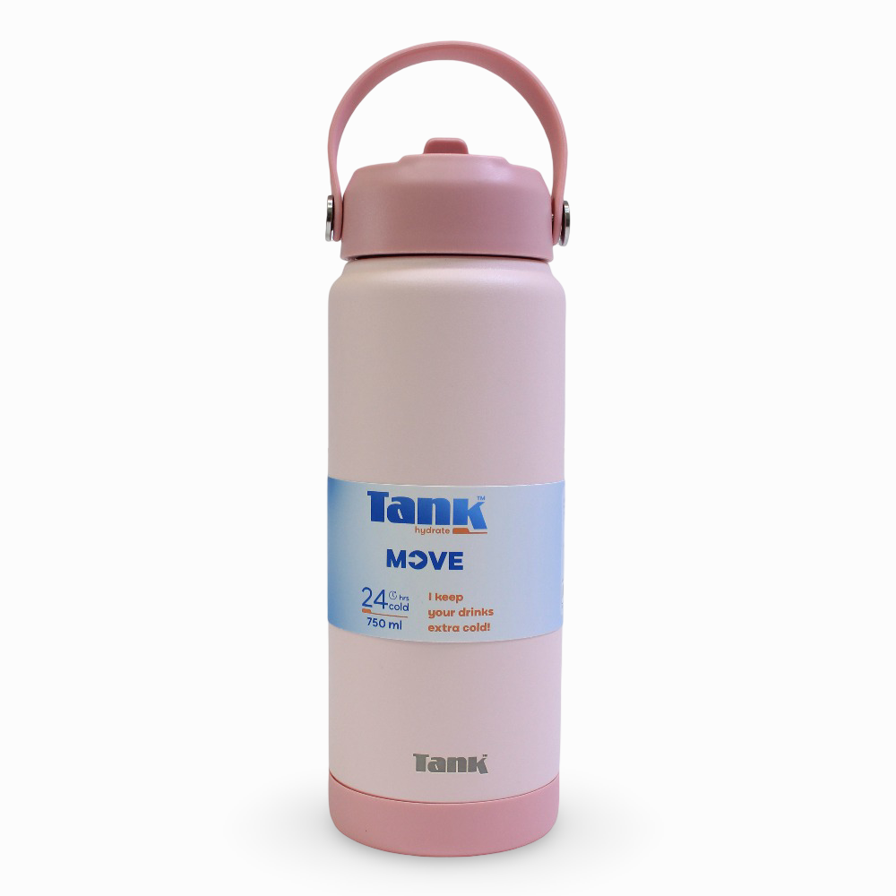 Tank Insulated Stainless Steel Water Bottle 750ml – Cotton Candy
