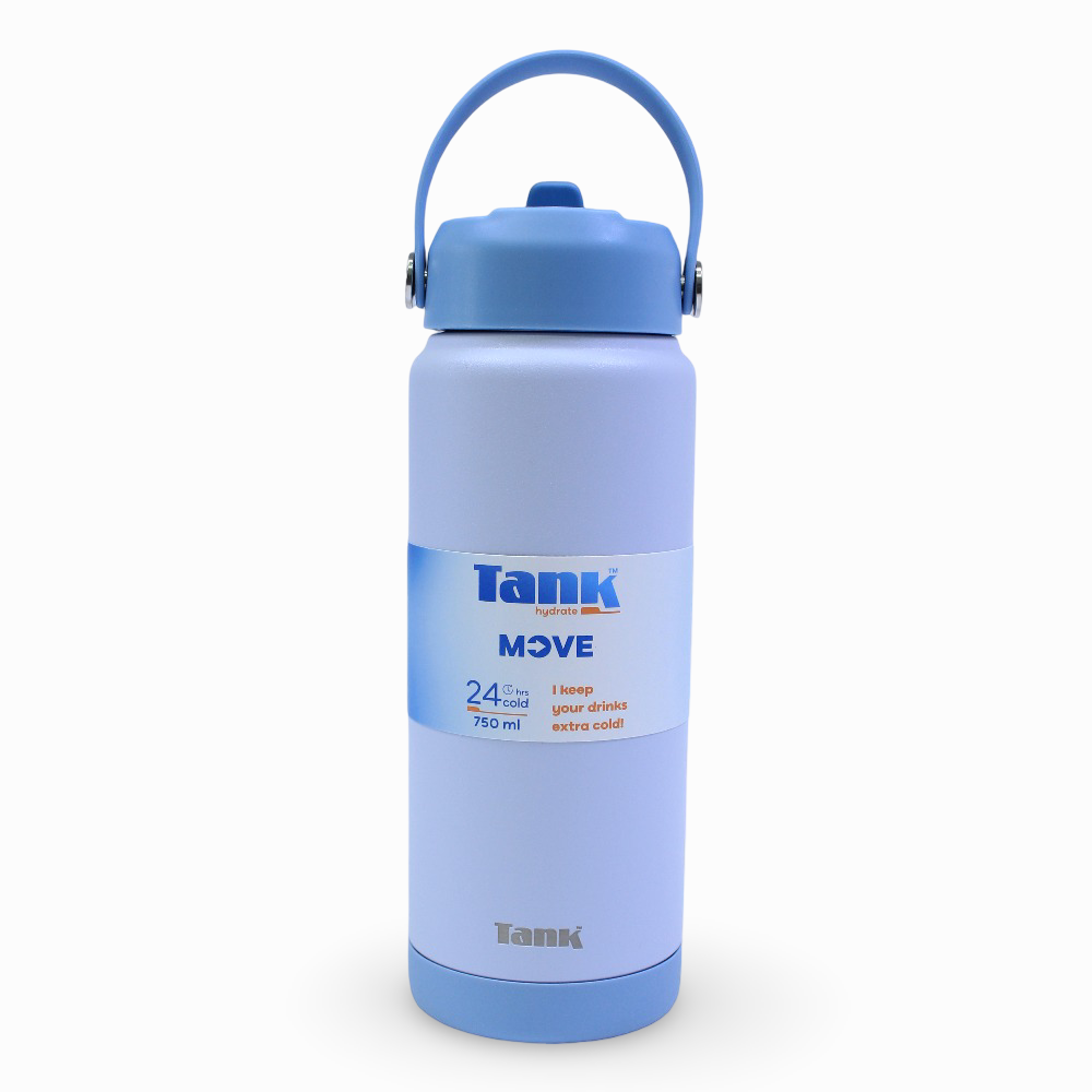 Tank Move Insulated Stainless Steel Water Bottle 750ml – Sky Blue