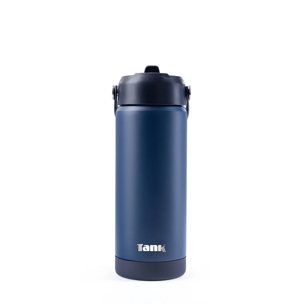 Tank Insulated Stainless Steel Water Bottle 550ml – Navy Blue