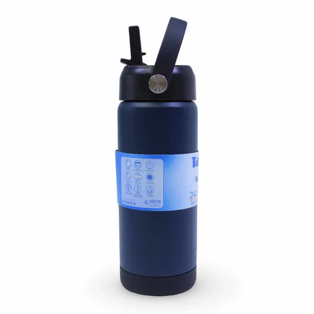 Tank Insulated Stainless Steel Water Bottle 550ml – Navy Blue