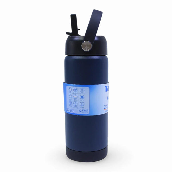 Tank Insulated Stainless Steel Water Bottle 550ml – Navy Blue