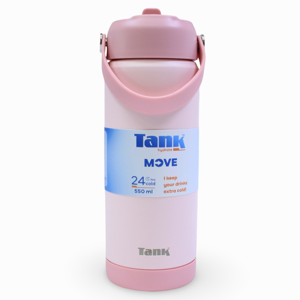 Tank Insulated Stainless Steel Water Bottle 550ml – Cotton Candy